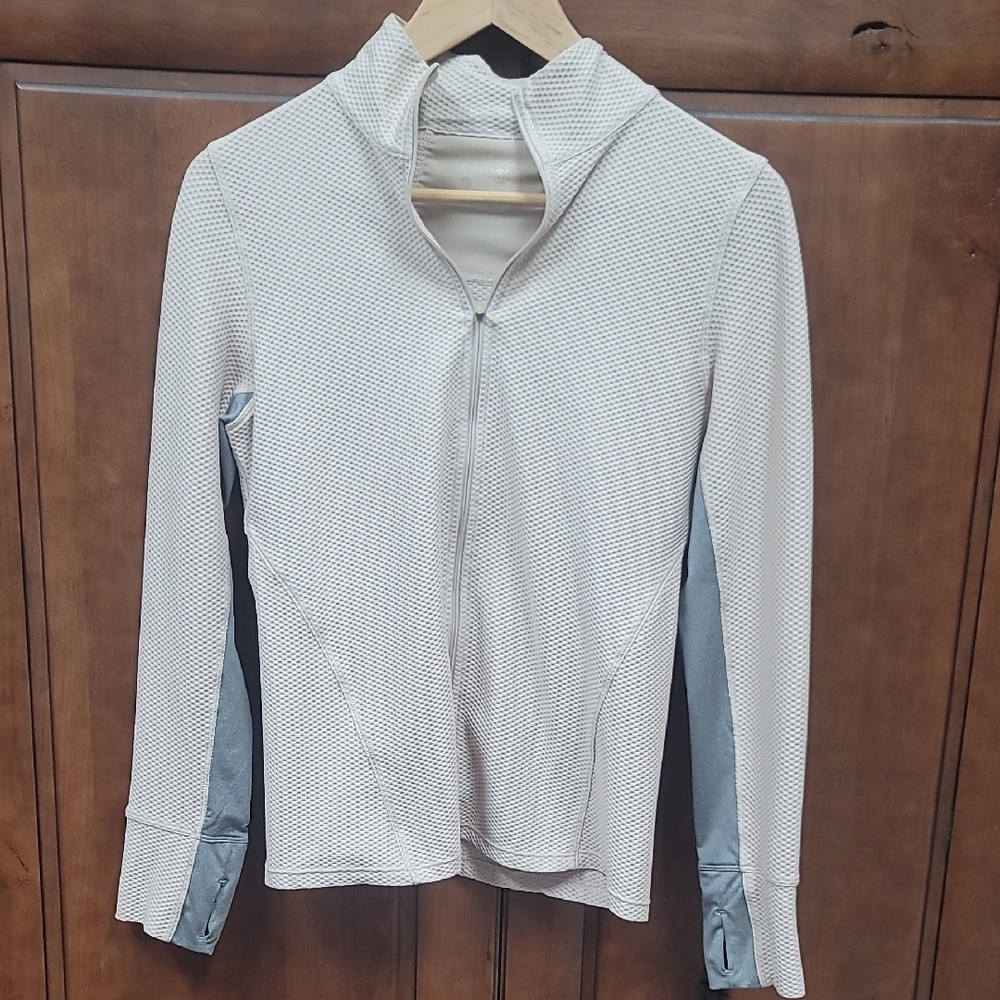 Calvin Klein Performance White and Gray Hoodie